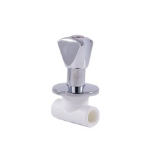 Вентиль LUX PPR внутр./внутр. присоед. 32 хром. бел. RTP 14190